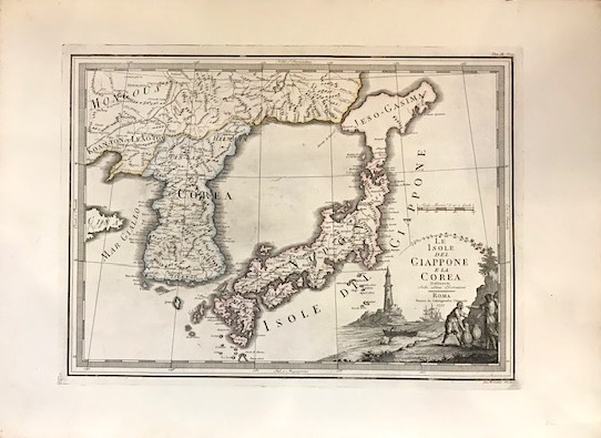 Cassini Giovanni Maria (1745-1824) Le Isole del Giappone e la Corea delineate sulle ultime osservazioni 1797 Roma 